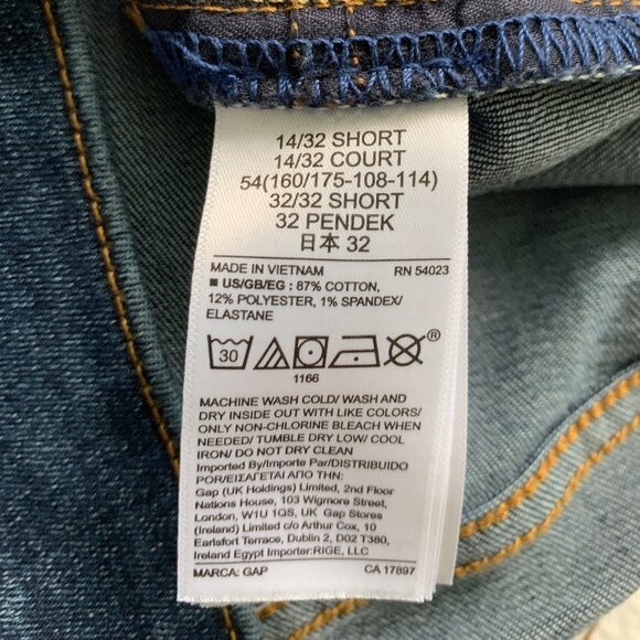 Gap Mid Rise Curvy True Skinny Jeans Dark Indigo 32 / 14 - Picture 10 of 10